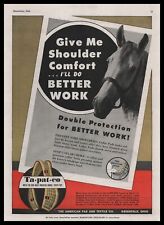 1944 Tapatco Greenfield Ohio Red Hook Padded Horse Collar Color Vintage Print Ad picture