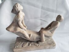 MCM Austin Productions Boy and Girl on Seesaw Figurine 1973 picture