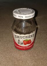 Vintage Smucker’s Strawberry Preserves Jar With Lid Display Advertising Jelly picture