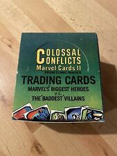 Opened Box Colossal Conflicts II Marvel Trading Cards 1987 Opened Packs picture