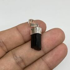 14.5cts, 18mm x 8mm, Natural Tourmaline Pendant Sterling Silver @Afghanistan,P68 picture