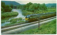 Erie Railroad Passenger Train Engine Locomotive Postcard near Corning NY picture