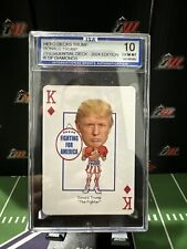 Donald Trump 2024 Hero Decks Presidential King of Diamonds Card ISA 10 GEM MINT picture