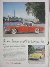 1953 Studebaker Popular Science Magazine Back Cover Ad The New American Car picture