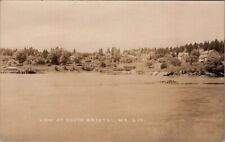 Town View, SOUTH BRISTOL, Maine Real Photo Postcard - Eastern Illustrating picture