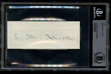 Louisa May Alcott d1888 signed autograph auto 2x4.5 cut Author Little Women BAS picture
