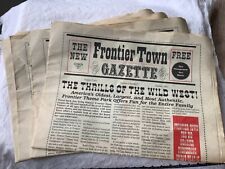 1992 Frontier Town Gazette North Hudson New York Unused Set of 4 copies picture