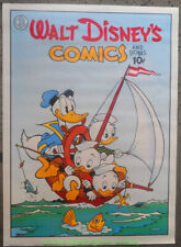 DONALD DUCK Sailboat COMMERCIAL POSTER 1986 N.Mint 22x33 Inch CARL BARKS Artwork picture