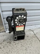 Vintage Bell System Western Electric Wall Mount Rotary 3 Slot Pay Phone Decor picture