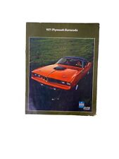 1971 Plymouth Barracuda Catalog – Original Vintage Piece  Rare picture