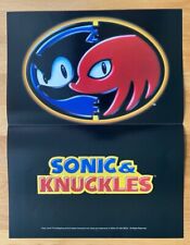 1994 Sonic & Knuckles Original Sega Genesis Promo Store Poster Vintage VERY RARE picture