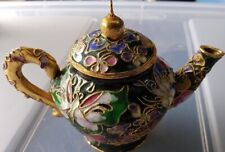 Miniture Tea Pot With Butterflies And Gold Trimming picture