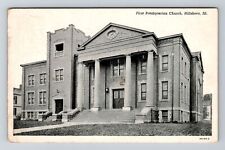 Hillsboro IL-Illinois, First Presbyterian Church, c1944 Antique Vintage Postcard picture