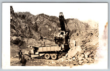 RPPC c1930s Mining Heavy Machinery Nevada Vehicles Truck Vintage Postcard picture