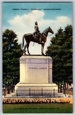 Virginia VA - Stone Wall - Jackson Monument - Vintage Postcard - Unposted picture