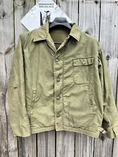 1980s US Navy Deck Jacket A2 USS McInerney Marked Well Used Work Coat Distressed picture