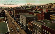 Butte, Montana - Looking West at the Business District, Downtown View - in 1914 picture