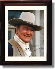 16x20 Framed John Wayne Autograph Promo Print - The Duke picture