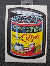 Vintage 1967 Topps Wacky Packs Card Chock Full Nuts and Bolts Coffee Die-Cut #25 picture