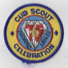 1985 75th Diamond Jubilee Cub Scout Celebration Patch BLU Bdr. [5D-1273] picture