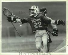 1991 Press Photo West Genesee & Henninger High Schools Play Lacrosse in Syracuse picture