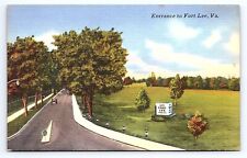 Postcard Entrance To Fort Lee Virginia VA picture