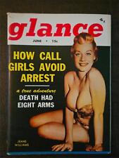 Glance magazine June 1957 pocket-size pin up Jeane Williams  VG picture