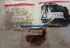 Vintage/Antique Buttons, Black/White/Red. 2.3 Lb Total. Beautiful Collection. picture