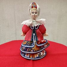 RUSSIAN Traditional Folk Art Doll 6” Tall picture