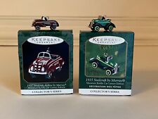 Hallmark ~ lot of 2 ~ Miniature Kiddie Car Luxury Series ornaments ~ #2 & #3 NIB picture
