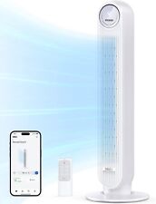 Smart Tower Fan Quiet for Bedroom Remote Control 4 Modes 4 Speeds 8H Timer 28dB picture