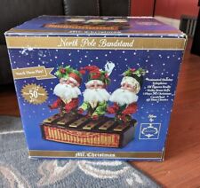 Mr. Christmas North Pole Bandstand Musical Animated Santa Elf Playing Xylophone picture