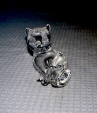 Lenox Full Lead Crystal Cat Paperweight Figurine Made in Czech Republic EUC 2.5