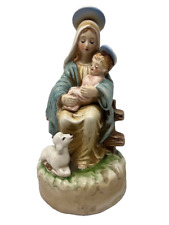 Vintage Josef Original Mother Mary Baby Jesus Nativity Figurine picture