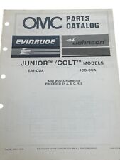 Vintage 1986 OMC Johnson Evinrude Parts Catalog Junior Colt Models ￼Nautical picture