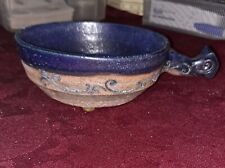 🎈🎉NO RESERVE🎈🎉Vintage Pottery Bowl With Handle picture
