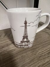 Retired 222 Fifth CITY SCENES Black & White Mug: PARIS • Effiel Tower X 2 picture
