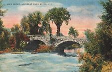 Arch Bridge Ashuelat River Keene New Hampshire NH c1910 Postcard picture