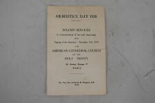 Pamphlet/Program The Very Rev. Frederick W. Beekman, D.D. Dean Armistice Day  picture
