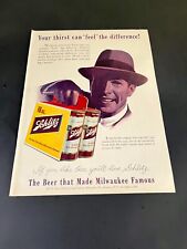 1955 VINTAGE SCHLITZ BEER IF YOU LIKE BEER YOU'LL LIKE SCHLITZ PRINT AD picture