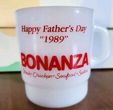 Vintage Bonanza Steak House Restaurant Happy Fathers Day 1989 Mug Cup  picture