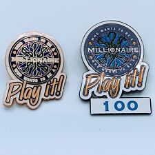 2X Vtg 2002 Walt Disney Pin Who Wants To Be A Millionaire  picture