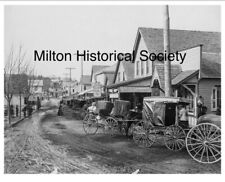 Milton, Delaware Historic Black White Photo Matted Print “Union Street” 14x18” picture