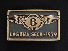Bentley Laguna Seca 1979 Brass Belt Buckle Monterey Historic Automobile Races picture