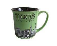 Macy's New York Green/Black 3D Embossed Coffee Mug w/ Statue of Liberty, Skyline picture