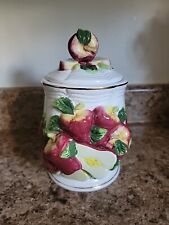 KMC Apple Canister Container Vintage Retro Red 3-D Design Kitchen Cute picture