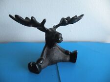 Moose sitting ? Toothpaste holder statue figure Resin Sculpture 6.5
