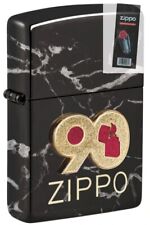 Zippo 49864 90th Anniversary Commemorative Black Lighter + FLINT PACK picture