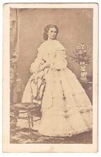 ROYALTY CDV PHOTO, SISSI, EMPRESS ELISABETH OF AUSTRIA, 1860s, FAMOUS BEAUTY picture