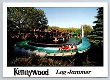 Postcard PA Kennywood Amusement Park Log Jammer Water Ride Defunct AU13 picture